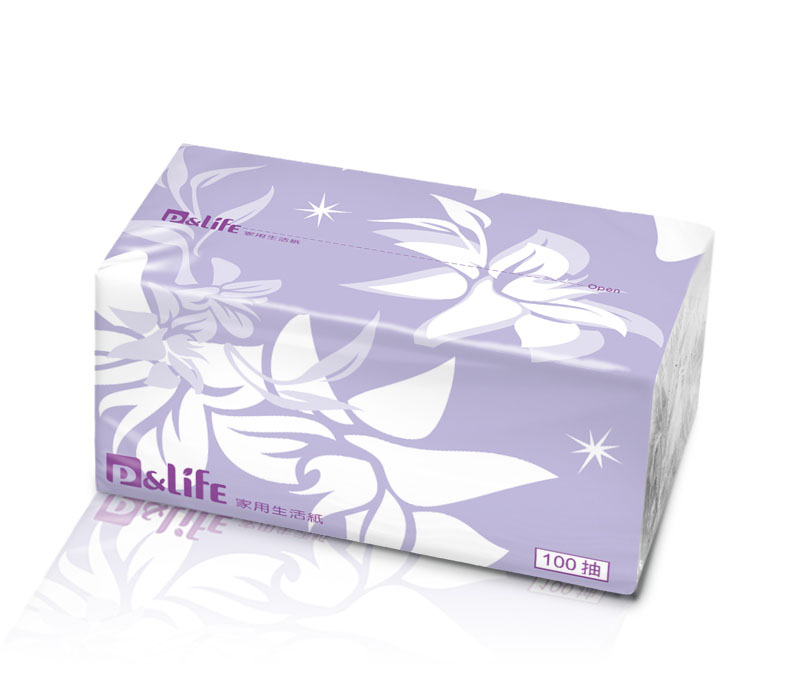 家用生活紙品-紫花 PL-158